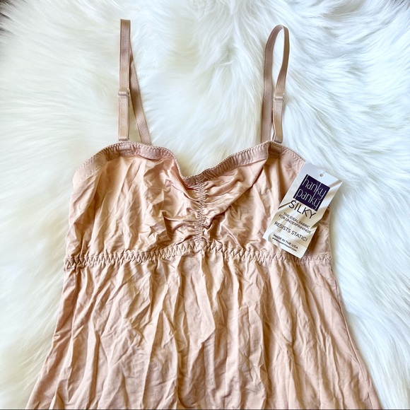 HANKY PANKY Silky Skin Convertible Slip Dress NUDE Size XS - Picture 2 of 3